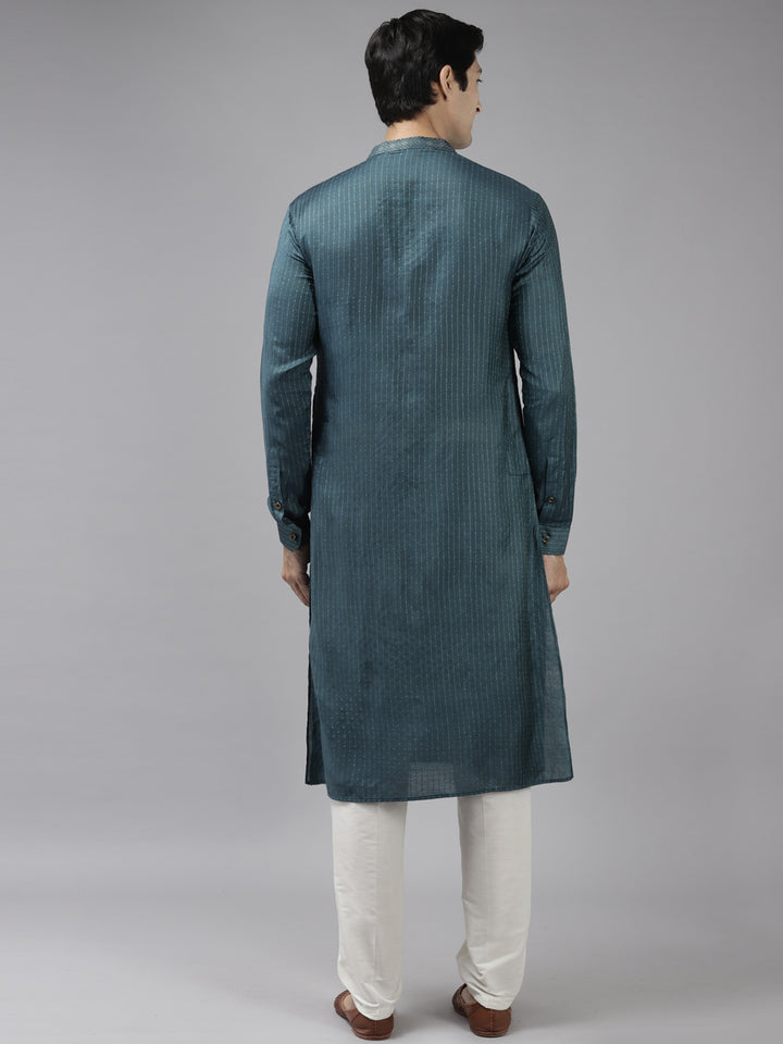 Silk Woven Straight kurta with Pyjama