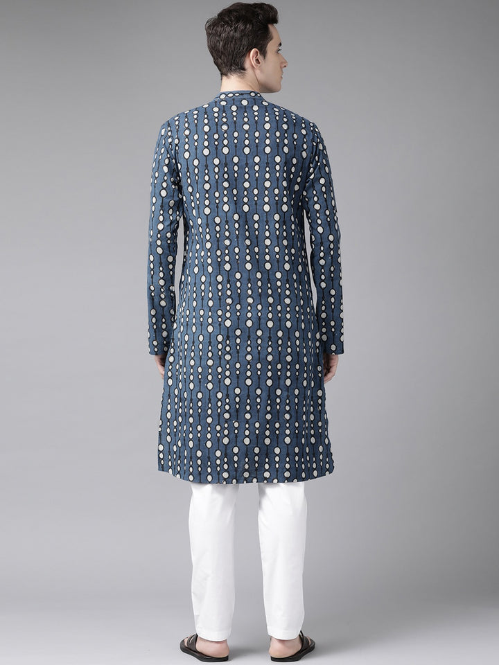 Printed Straight kurta with pyjama