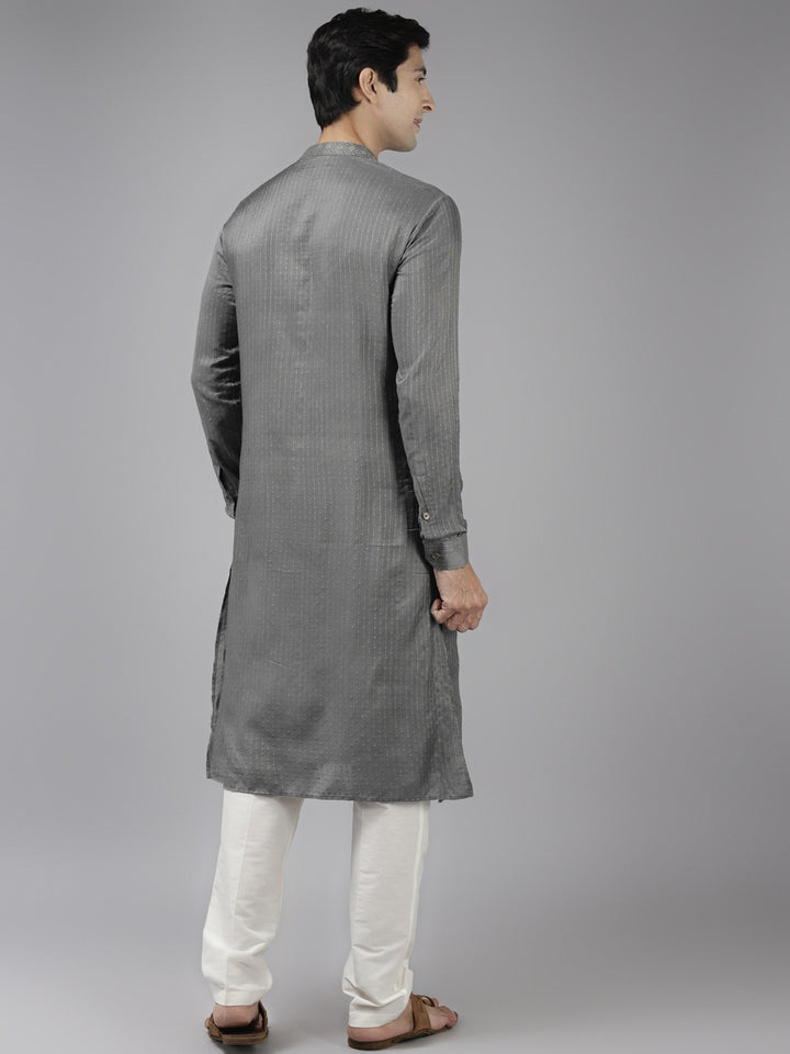 Silk Woven Straight kurta with Pyjama