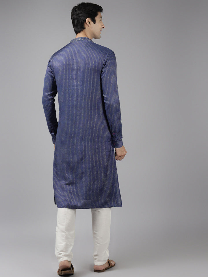 Silk Woven Straight Kurta