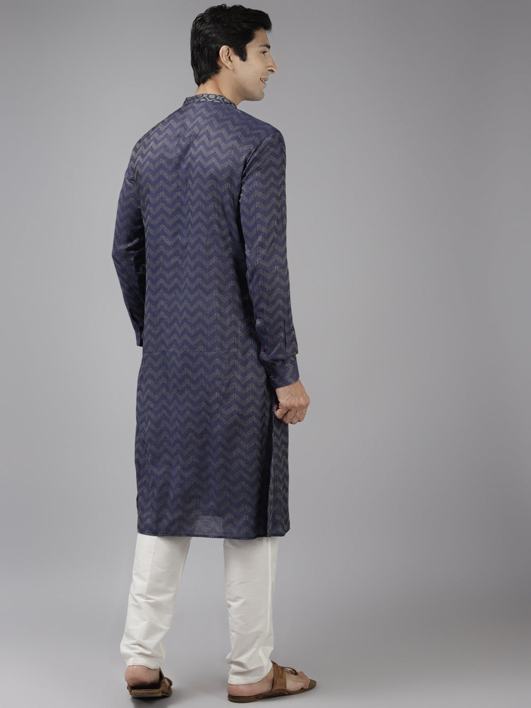 Silk Woven Straight kurta with Pyjama
