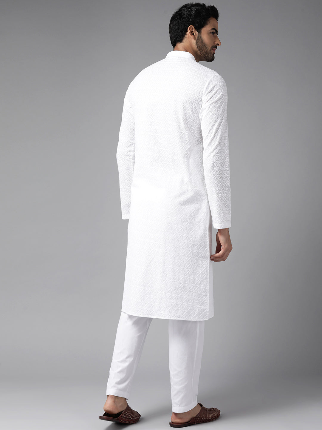 Chikankari Embroidered Straight kurta