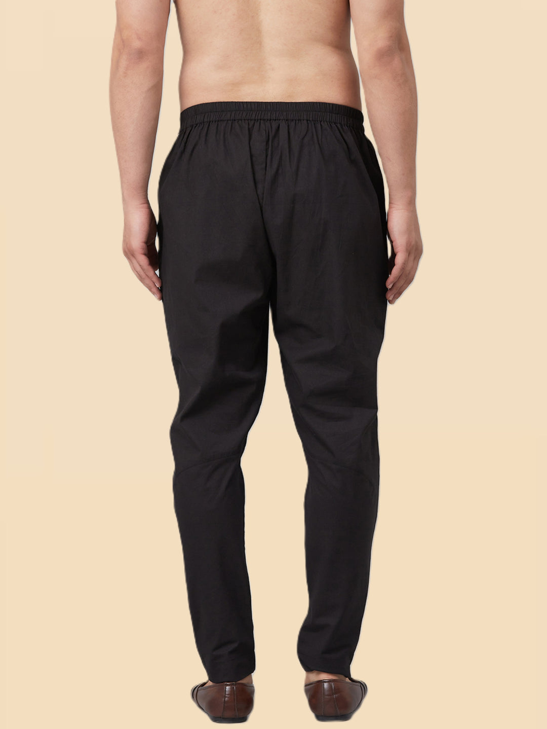 Men's Black Cotton Trousers style pant