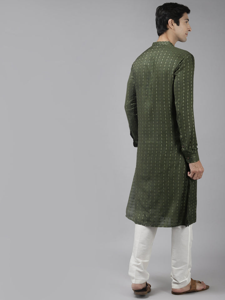 Silk Woven Straight kurta with Pyjama