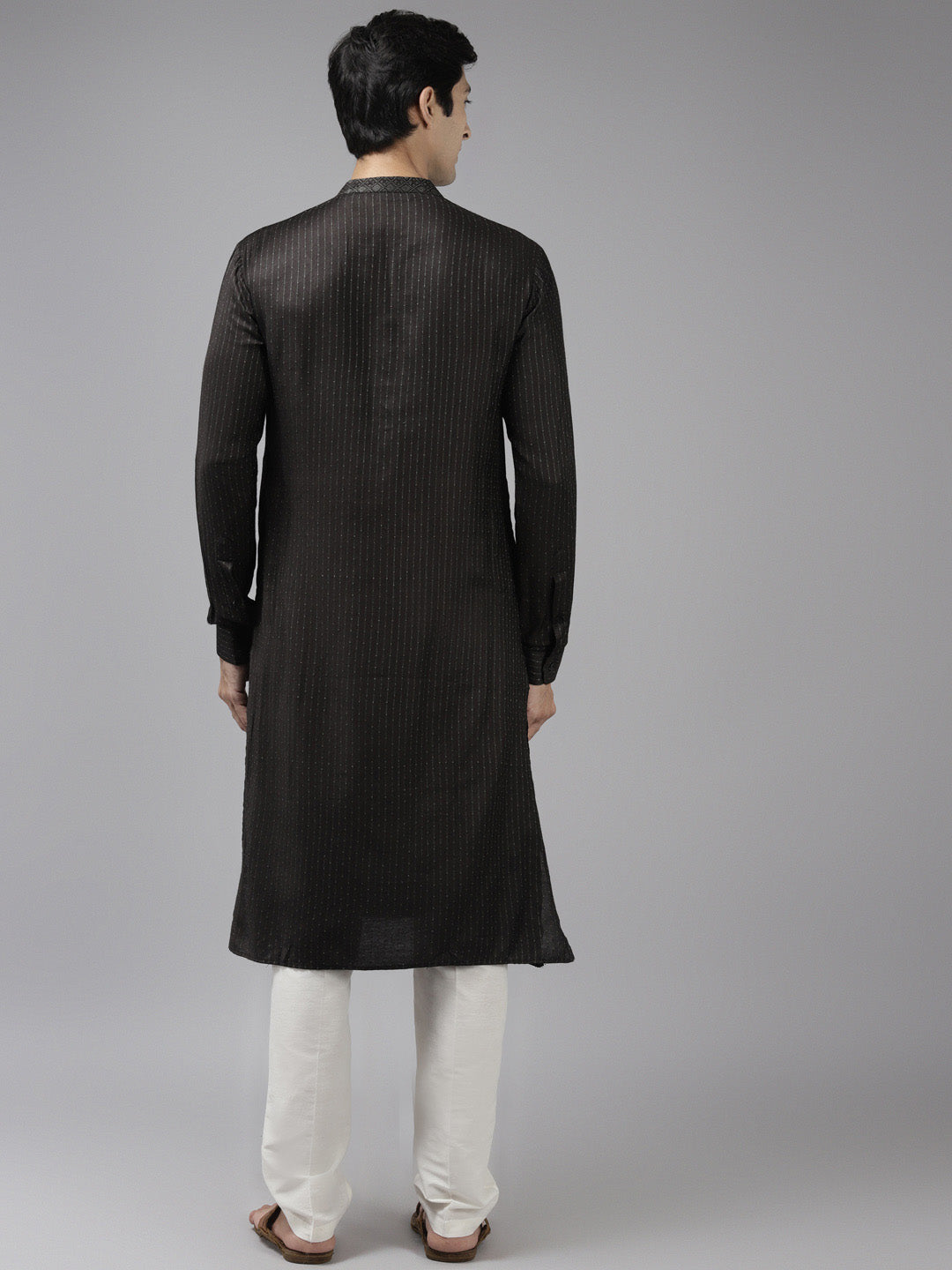 See Designs Men Olive And Beige Kurta