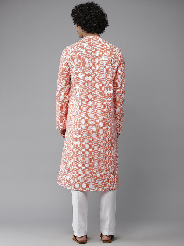 Printed Pure Cotton Straight kurta with Pyjama