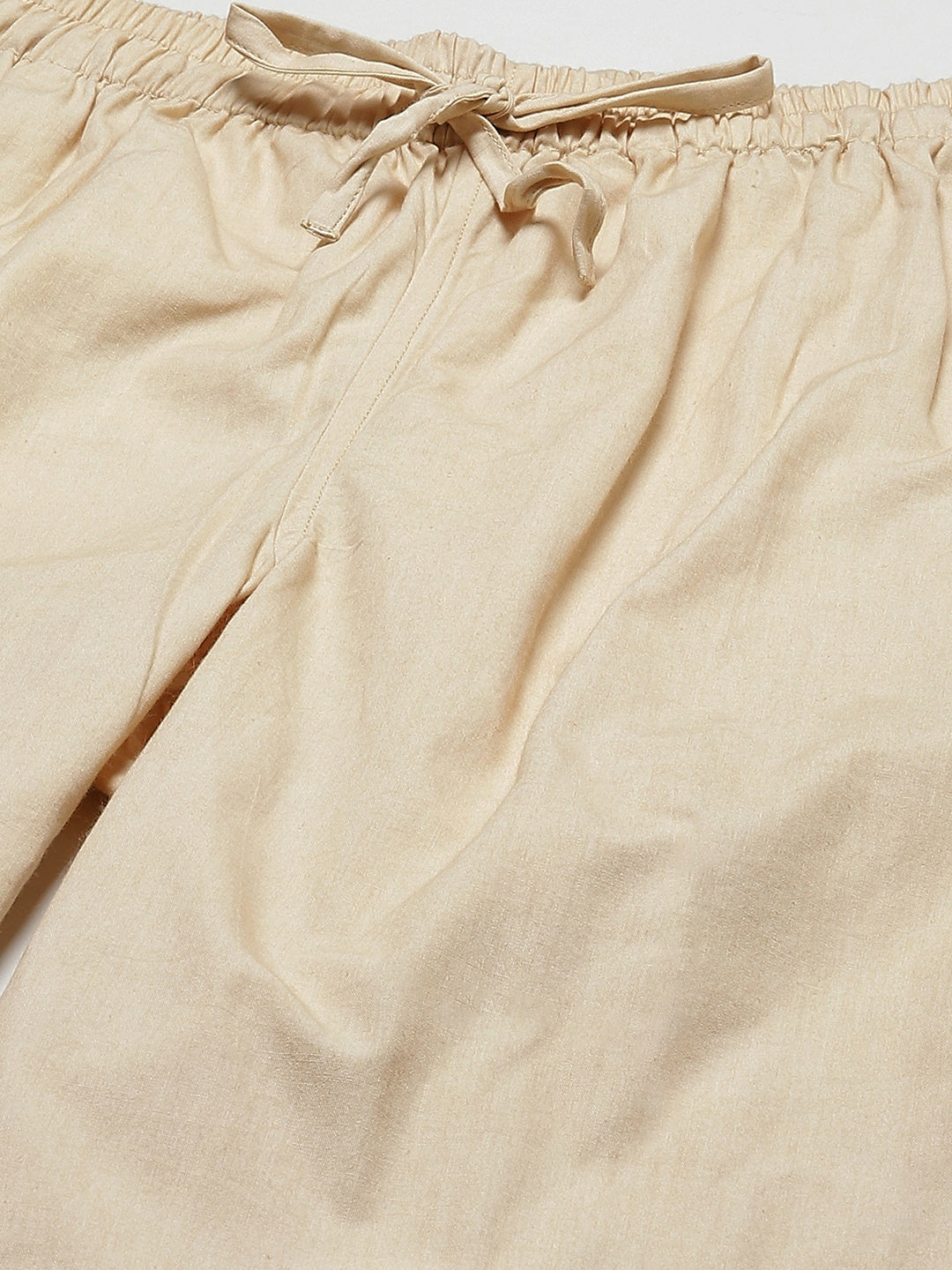 Combo Pack of 2: Beige Solid Cotton Pyjamas