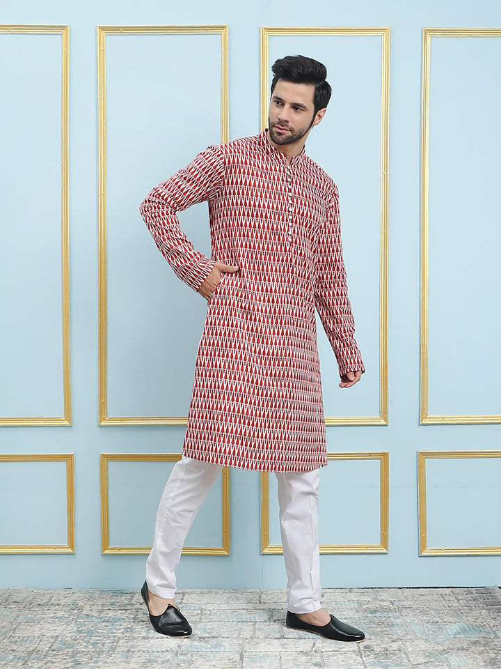 Printed Pure Cotton Straight Kurta