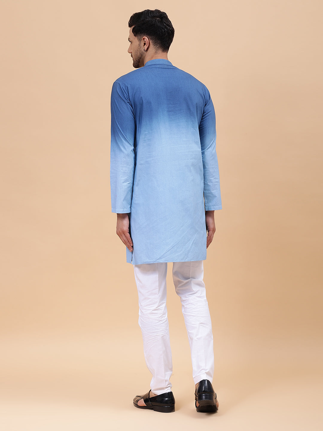 Ombre Dyed Pure Cotton Kurta with Pyjama