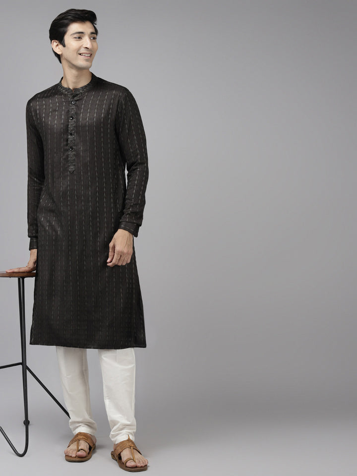 Silk Woven Straight kurta with Pyjama