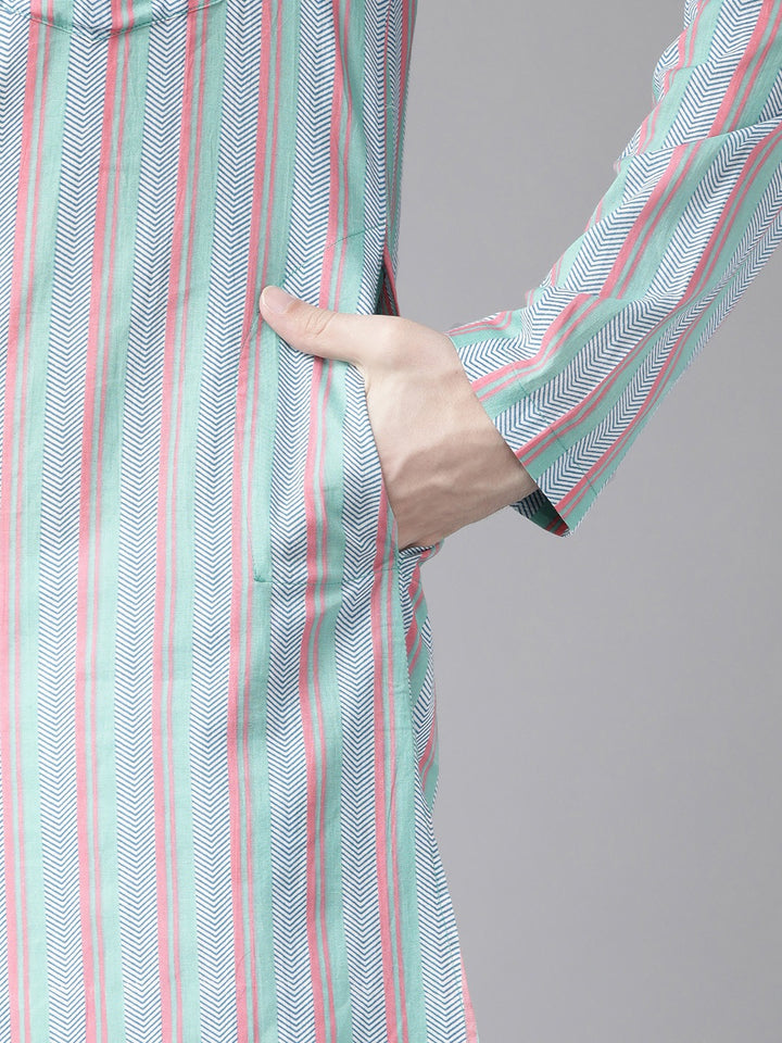 Printed Straight kurta with pyjama