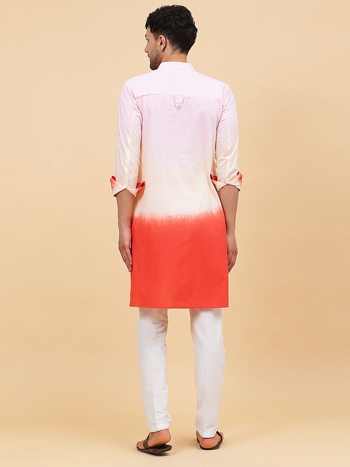 Ombre Dyed Pure Cotton Kurta