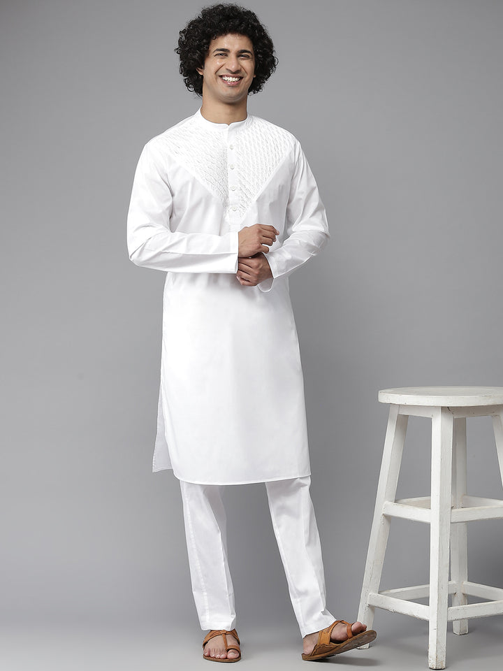 Yoke Designed Straight kurta with Pyjama