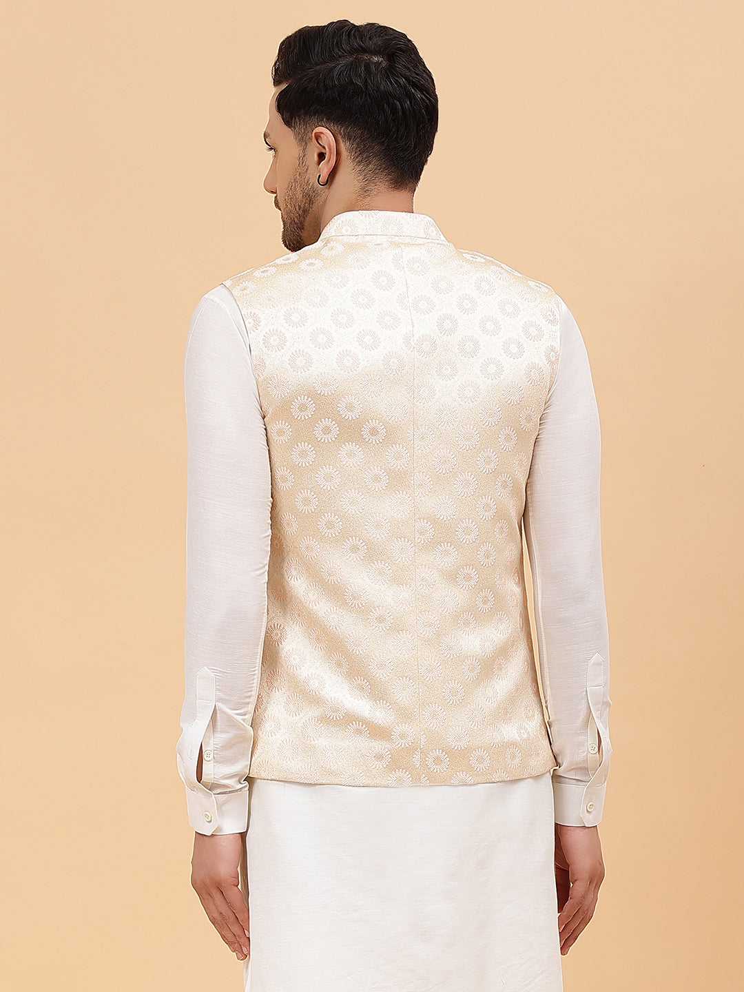 Men Golden Nehru Jacket4
