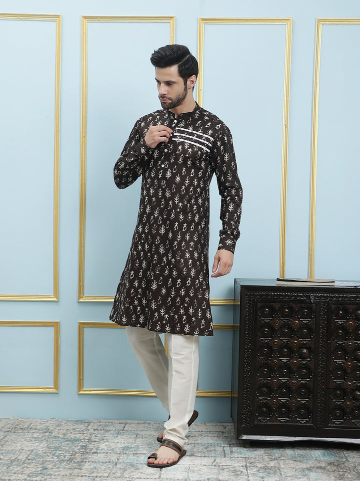 Printed Pure Cotton Straight Kurta