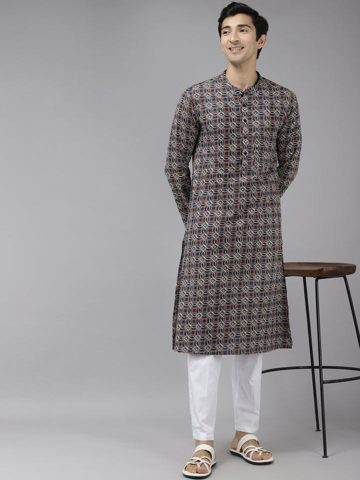 Printed kurta with Pyjama