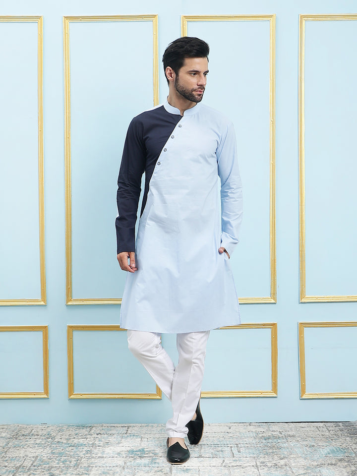 Solid Pure Cotton Straight Kurta with Princess Panel