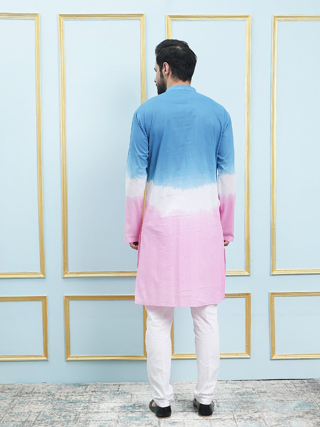 Ombre Dyed Pure Cotton Kurta with Pyjama