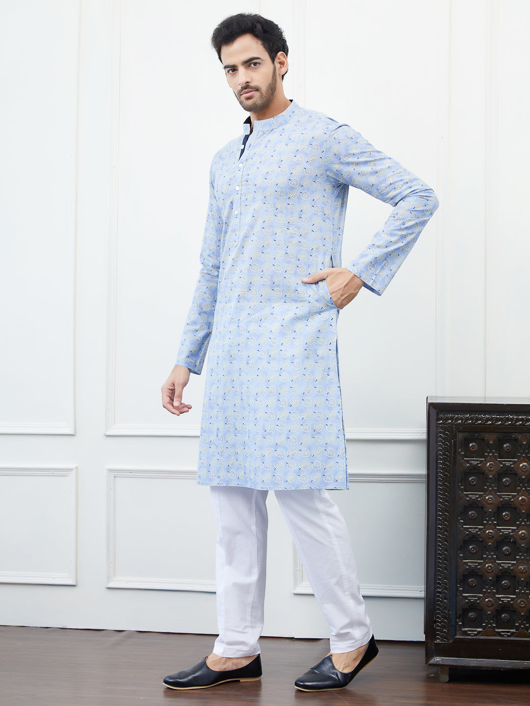 Printed Pure Cotton Straight Kurta