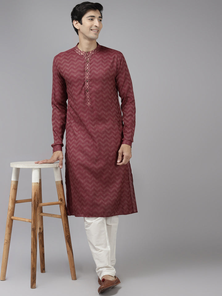 Silk Woven Straight kurta with Pyjama