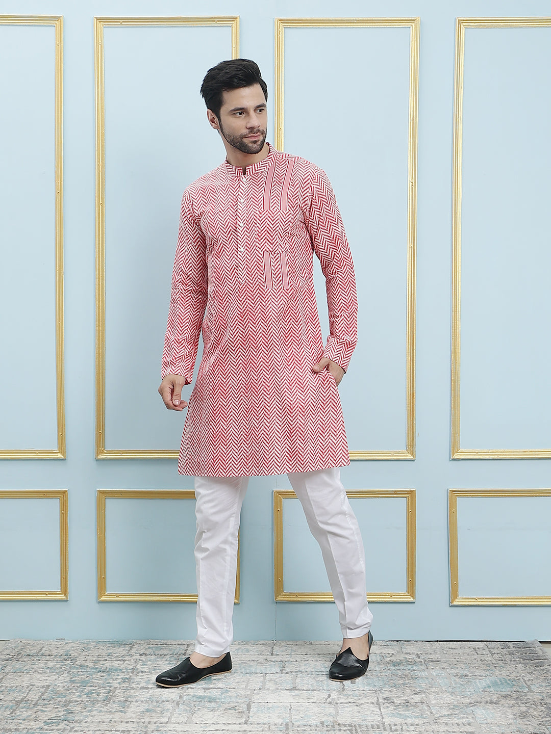 Printed Pure Cotton Straight Kurta