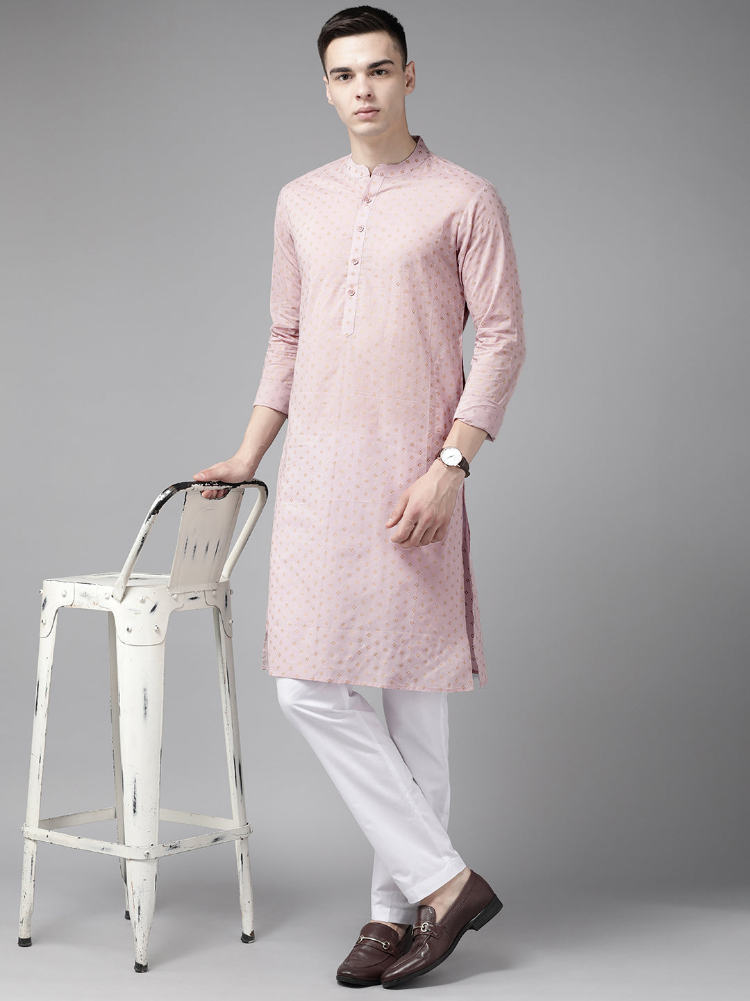 Printed Straight kurta with Pyjama