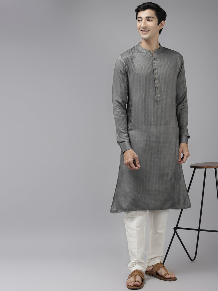 Silk Woven Straight kurta with Pyjama