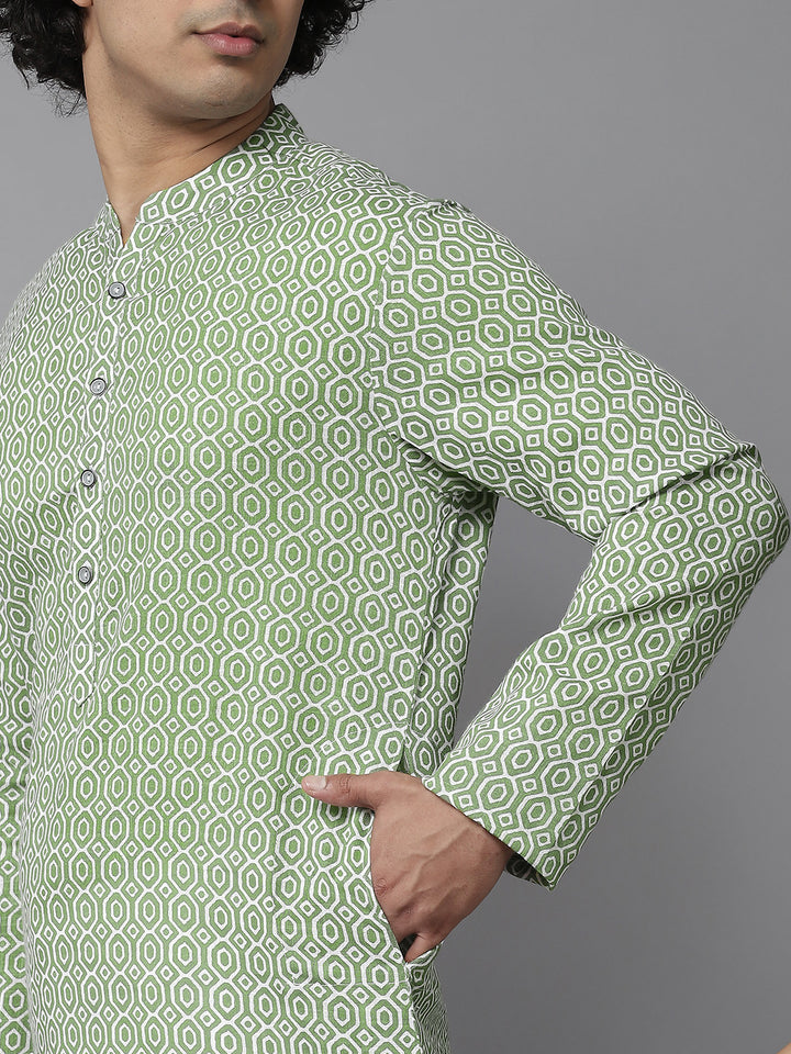 Printed Pure Cotton Straight Kurta
