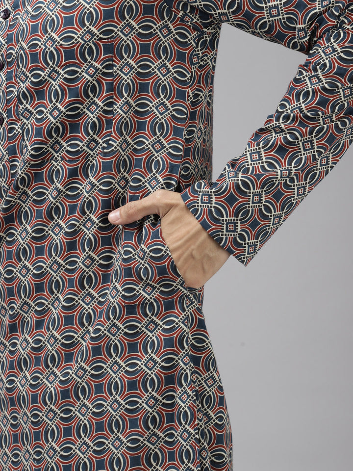 Printed kurta with Pyjama