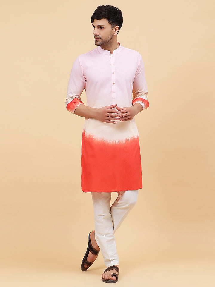 Ombre Dyed Pure Cotton Kurta