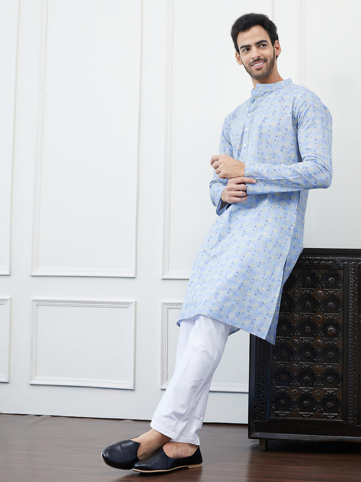 Printed Pure Cotton Straight Kurta