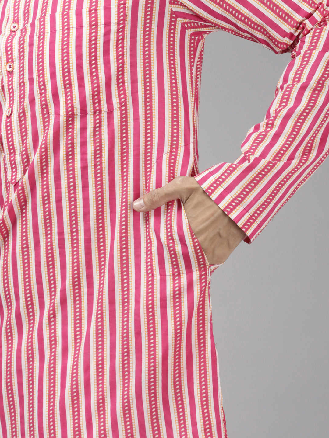 Cotton Printed Straight Kurta