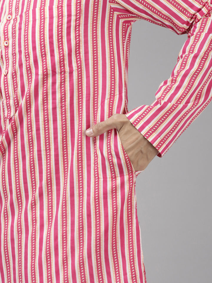 Cotton Printed Straight Kurta