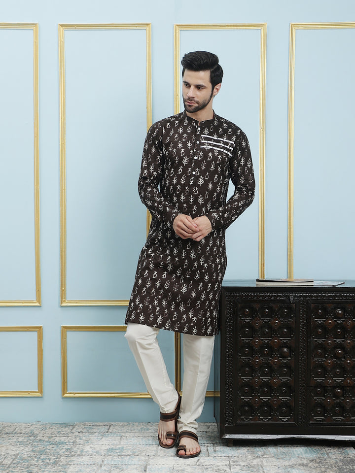 Printed Pure Cotton Straight Kurta
