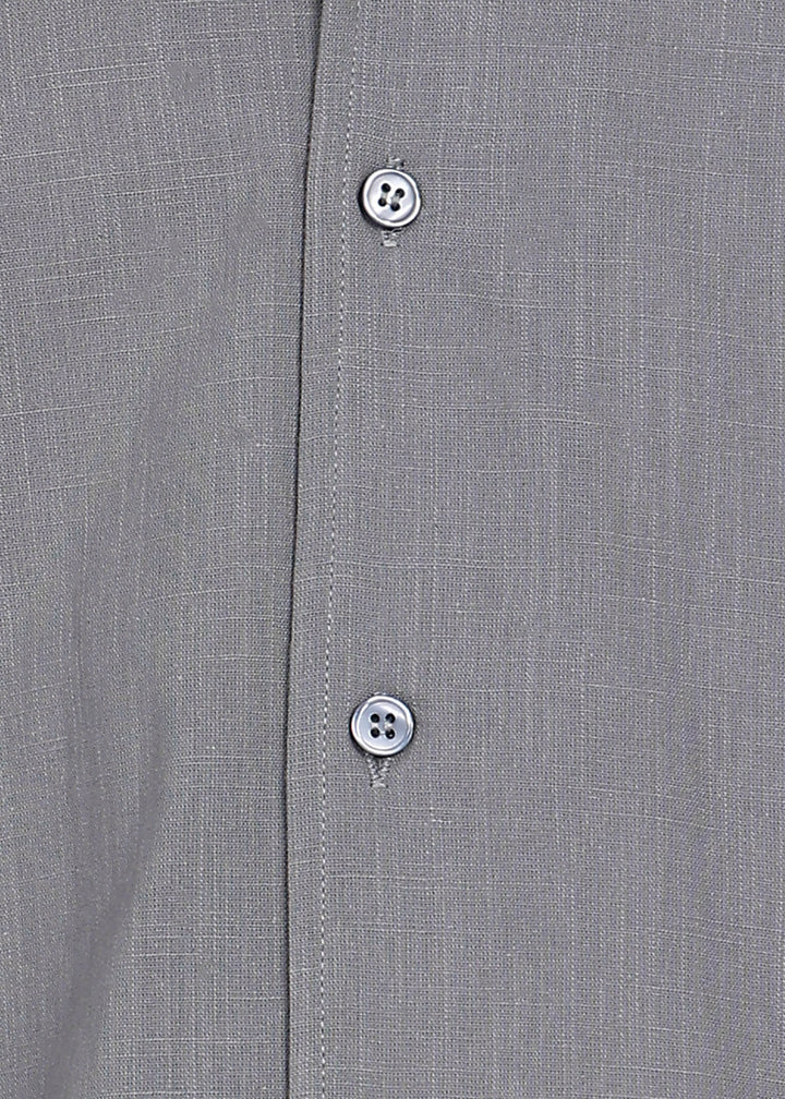Fabmade Slate Ease Linen Shirt