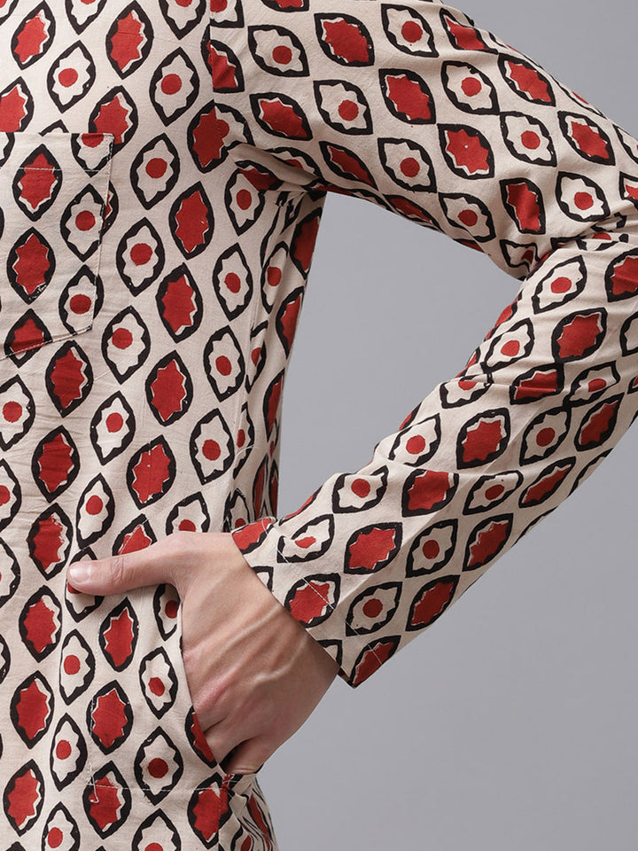 Handcrafted Block Printed Sustainable Straight kurta