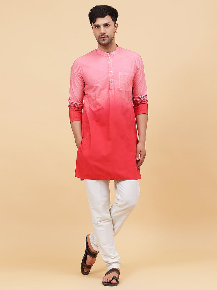 Ombre Dyed Pure Cotton Kurta