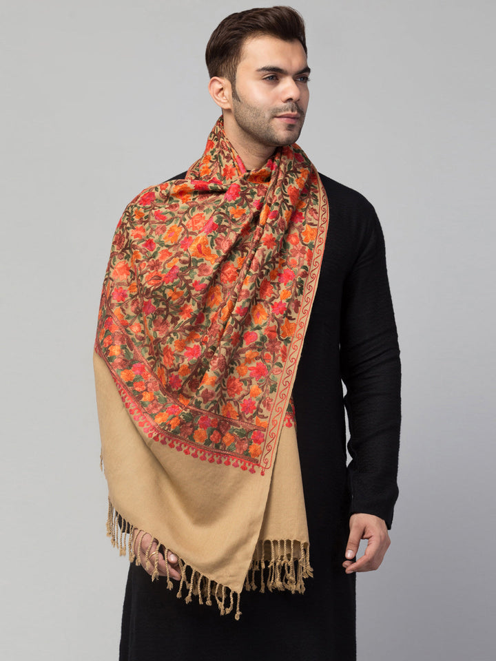 Aari Embroidery Stole for men