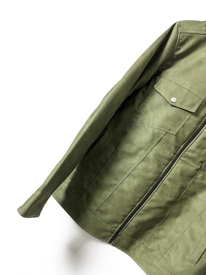 LEATHER - Layer up in Olivewood