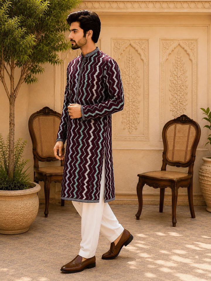 Multi Colour Viscose Rayon Printed Kurta for Men