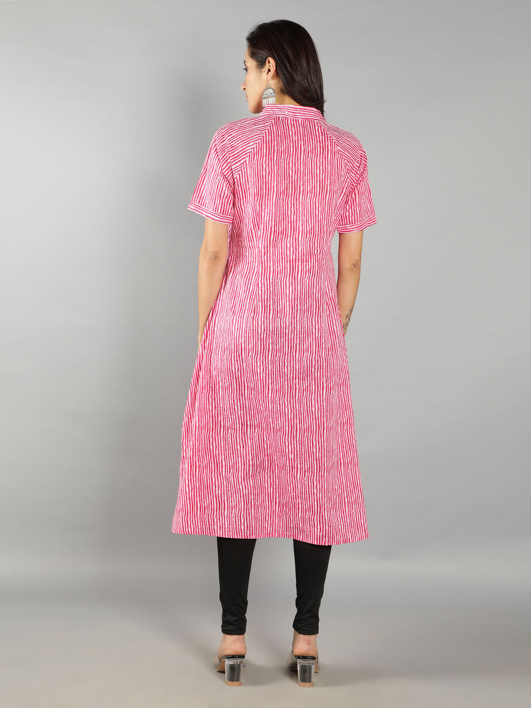 See Designs Pink Shirt Women Dress
