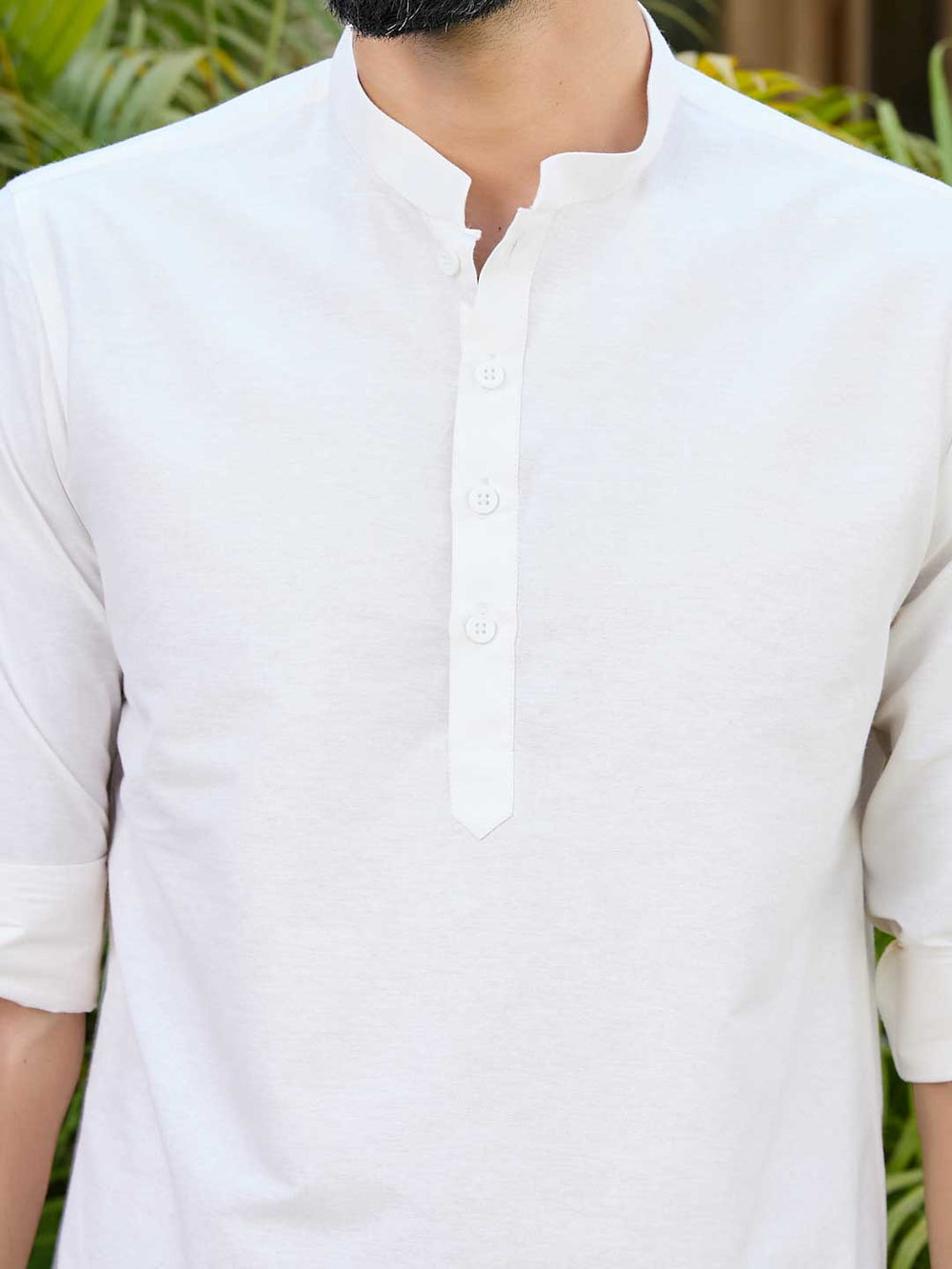 Cream Deluxe Cotton Short Kurta – Cream