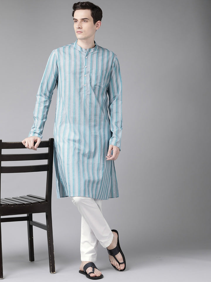 Men Multi Printed Straight Kurta