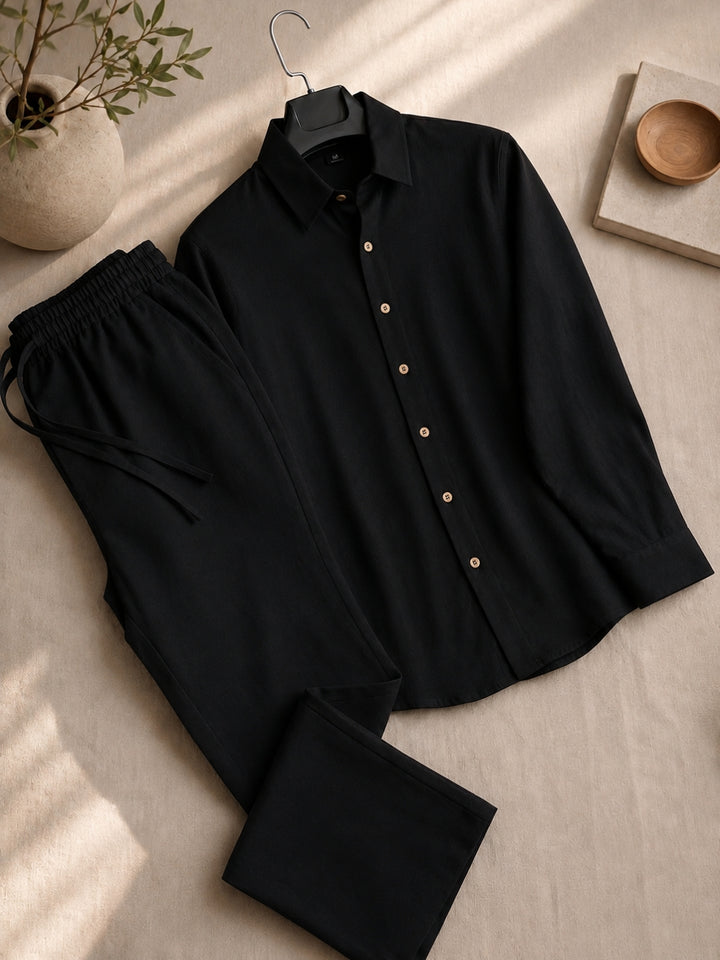 Men's Linen Co-ord Set