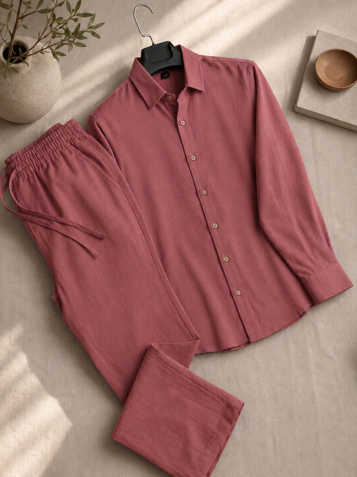 Men's Linen Co-ord Set