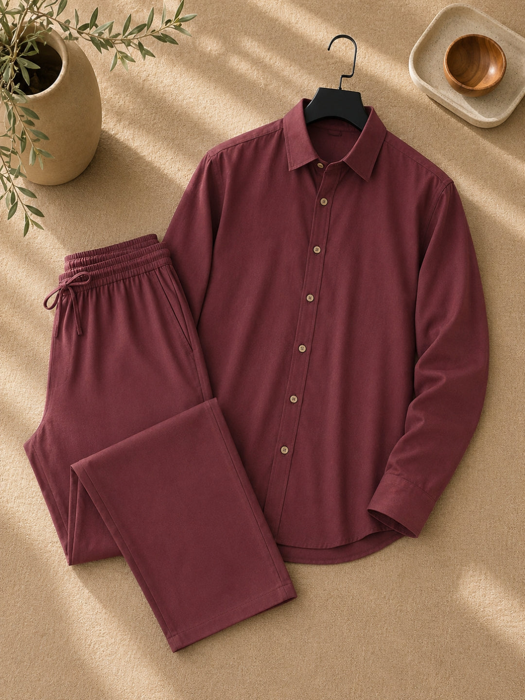 Men's Linen Co-ord Set