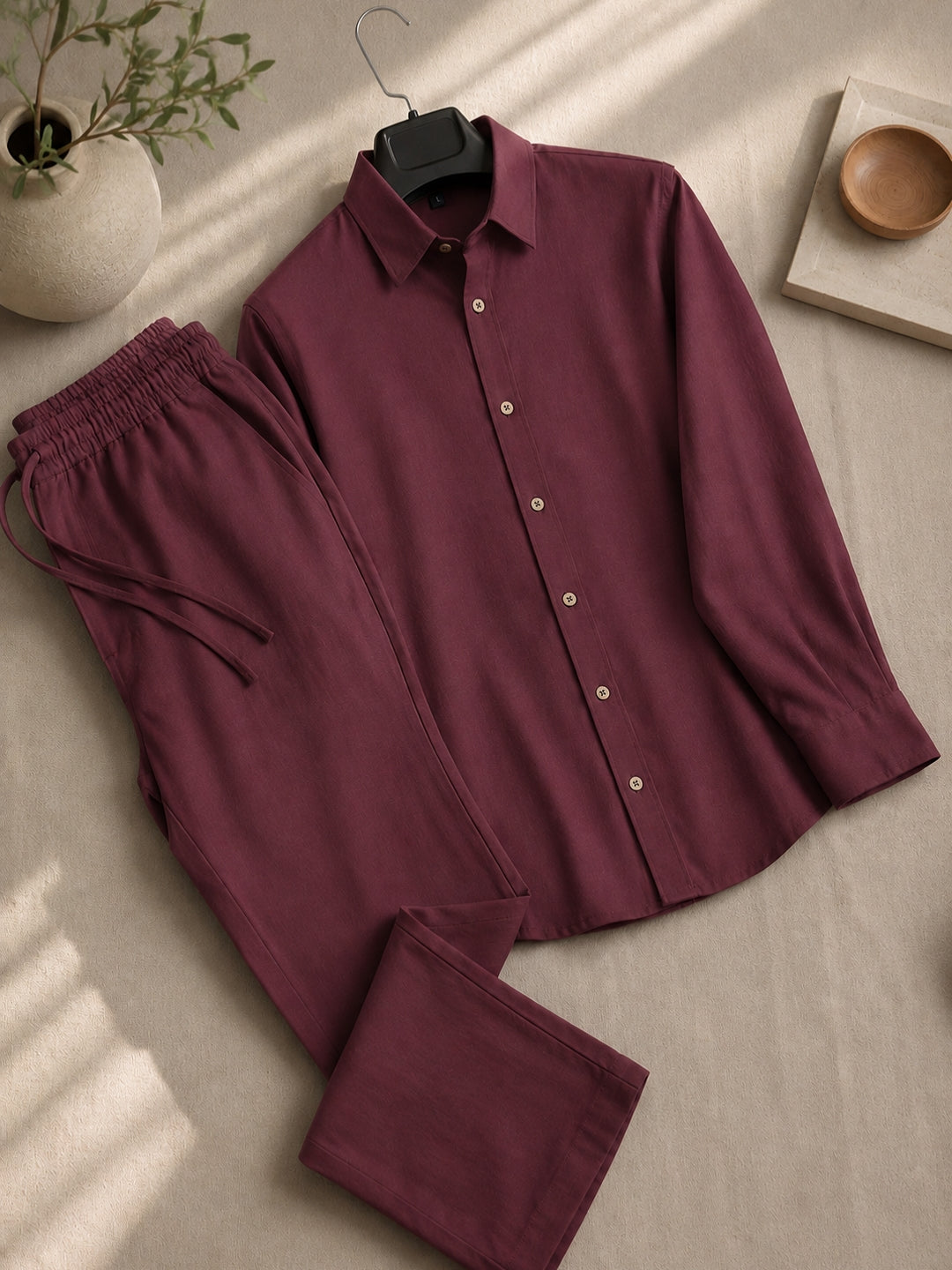 Men's Linen Co-ord Set