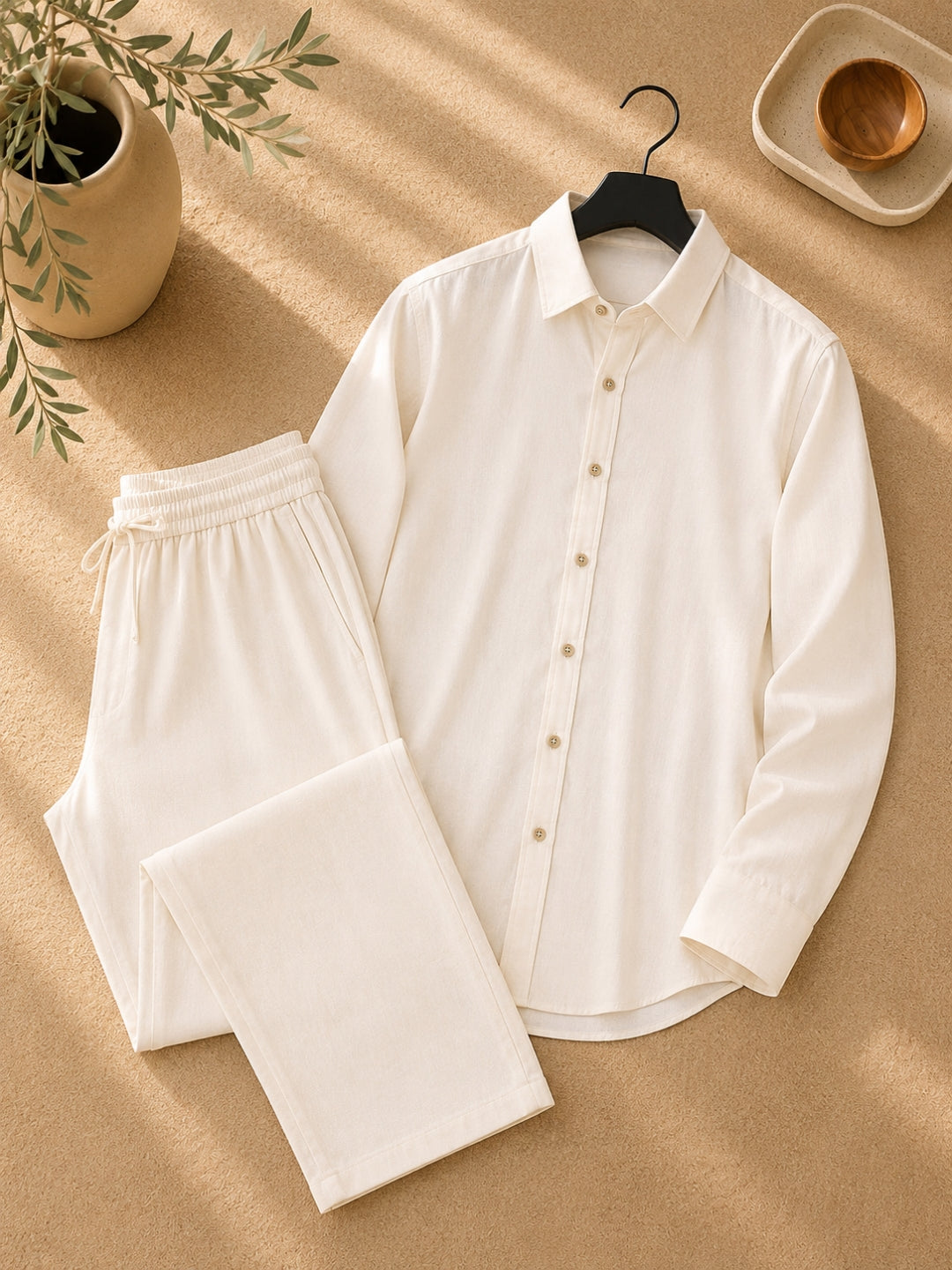 Men's Linen Co-ord Set