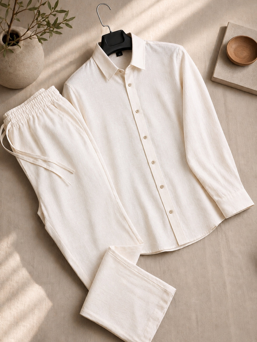 Men's Linen Co-ord Set
