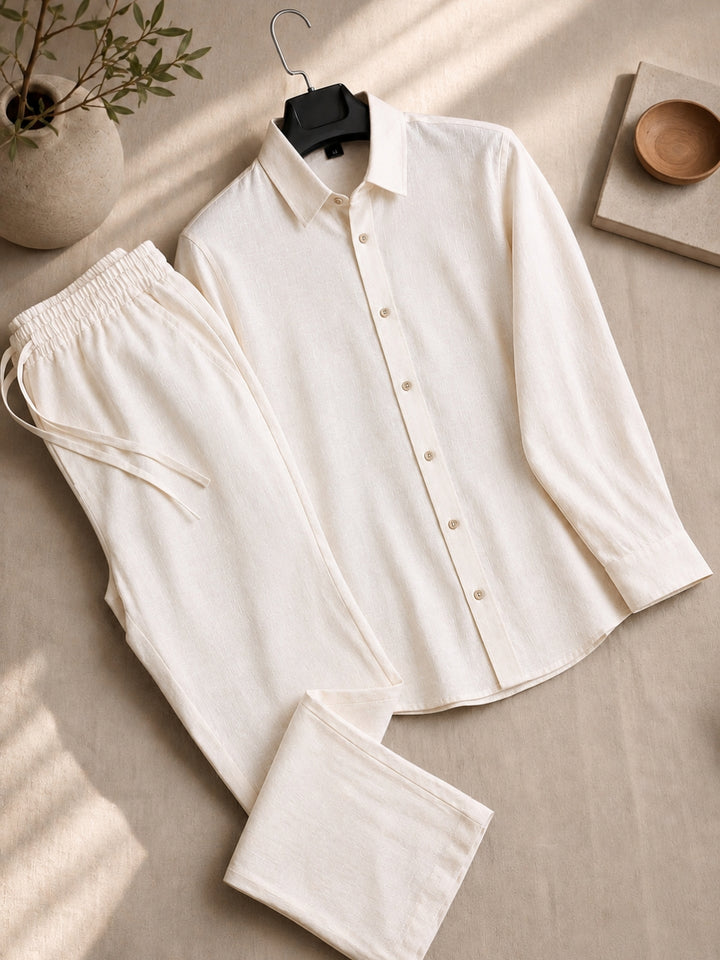 Men's Linen Co-ord Set